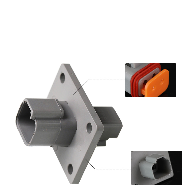 DT04-2P-L012 Assy 2Way Receptacle Assembly, Flange Mount